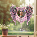Memorial Gift Your Wings Were Readly - Personalized Acrylic Suncatcher With Crystal Ball Prism