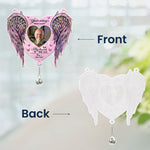 Memorial Gift Your Wings Were Readly - Personalized Acrylic Suncatcher With Crystal Ball Prism
