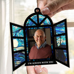 Memorial Gifts I'm Always With You - Personalized Photo Window Hanging Suncatcher Ornament