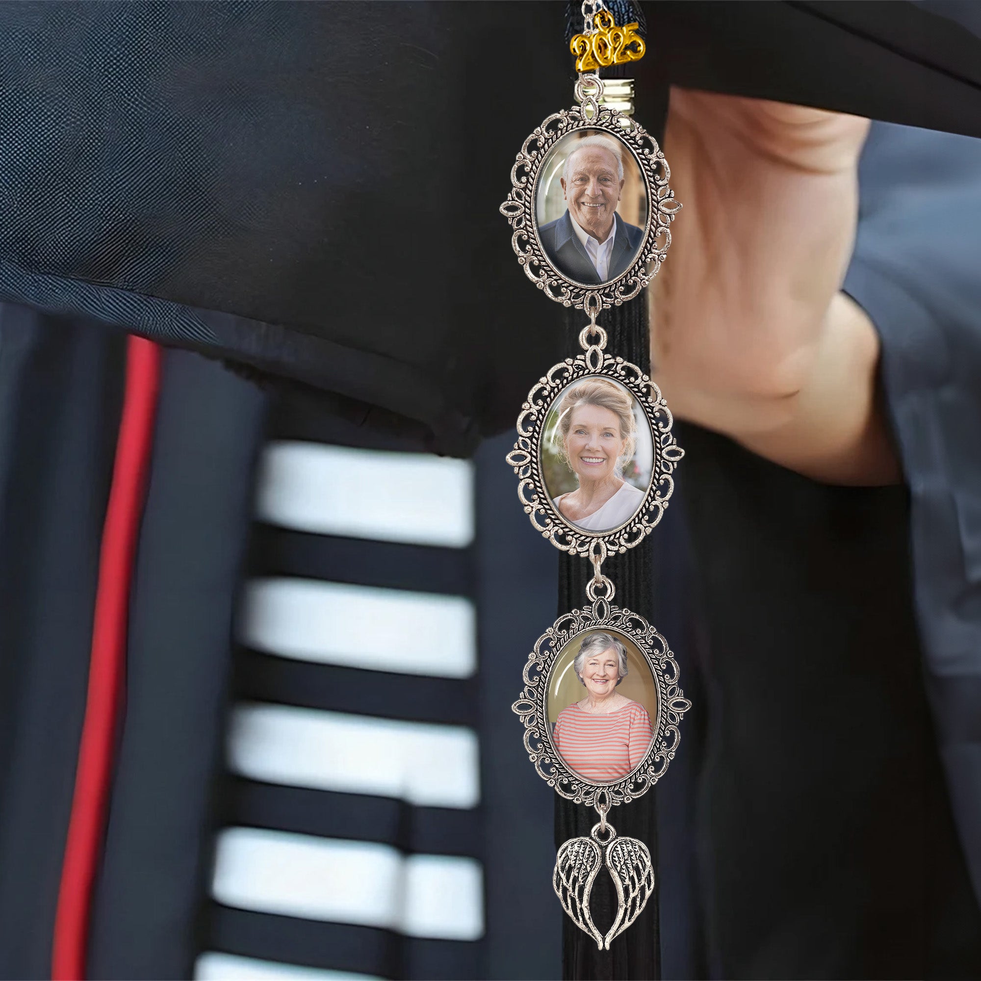 Memorial Graduation Custom Photo - Custom Graduation Tassel Photo Charm
