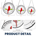Memorial I'm Always With You - Personalized Stained Glass Window Hanging Suncatcher