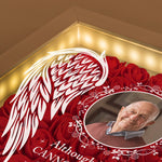 Memorial I'm Always With You - Personalized Photo Flower Shadow Box With LED Light