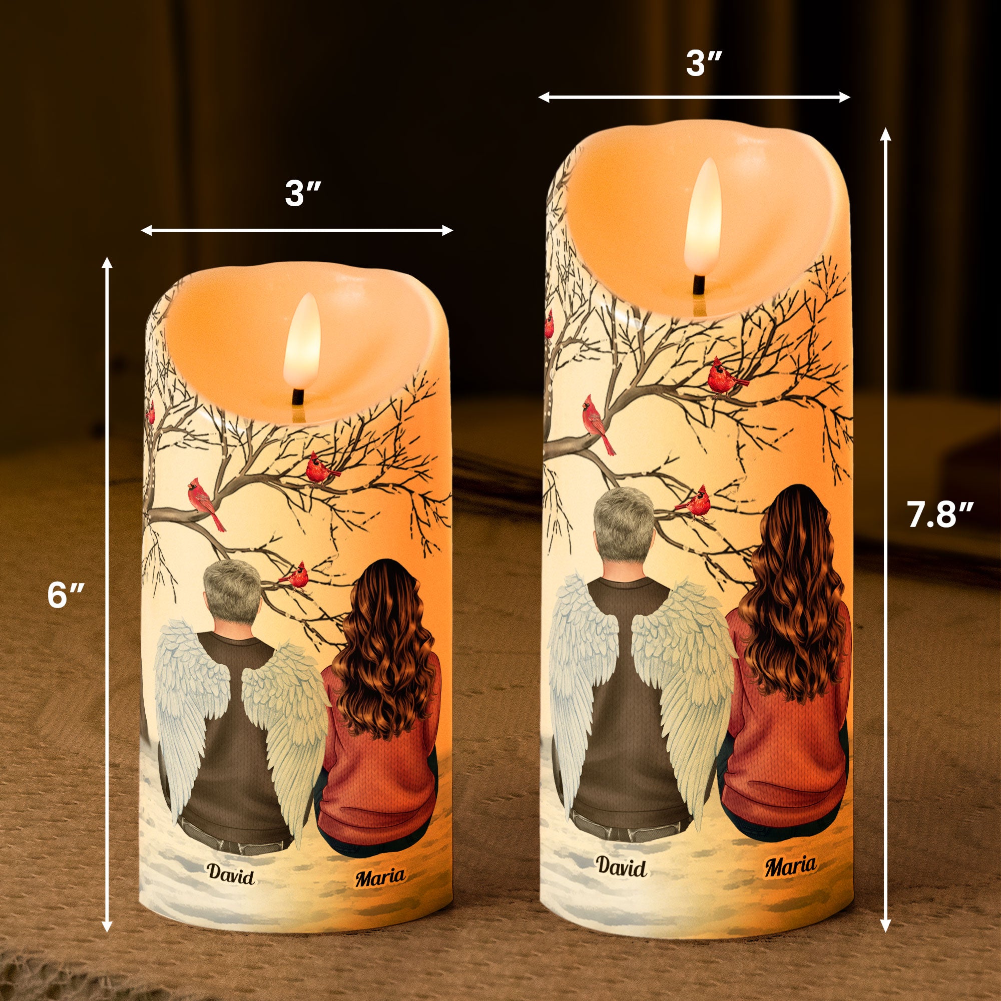 Memorial Led Candle Keep The Light On  - Personalized Led Candle