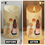 Memorial Led Candle When Tomorrow Starts Without Me - Personalized Led Candle