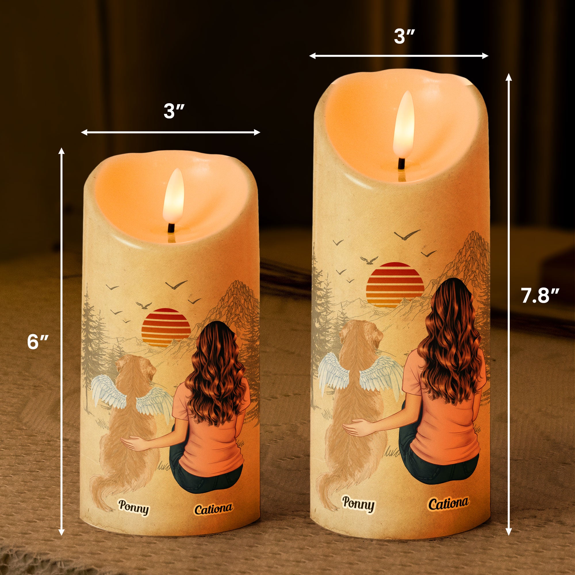 Memorial Led Candle When Tomorrow Starts Without Me - Personalized Led Candle