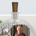 Memorial Light I'm Always With You - Personalized Photo Round Flat Bottle Light