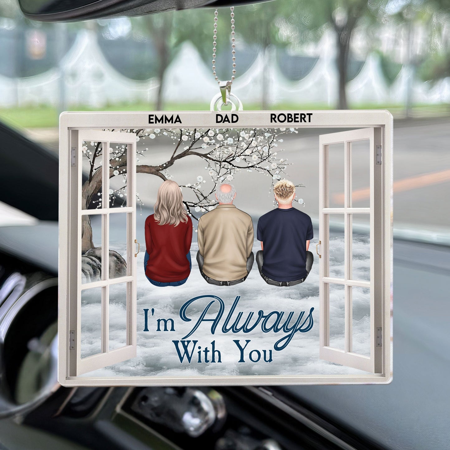 Memorial Ornament I'm Always With You - Personalized Car Ornament