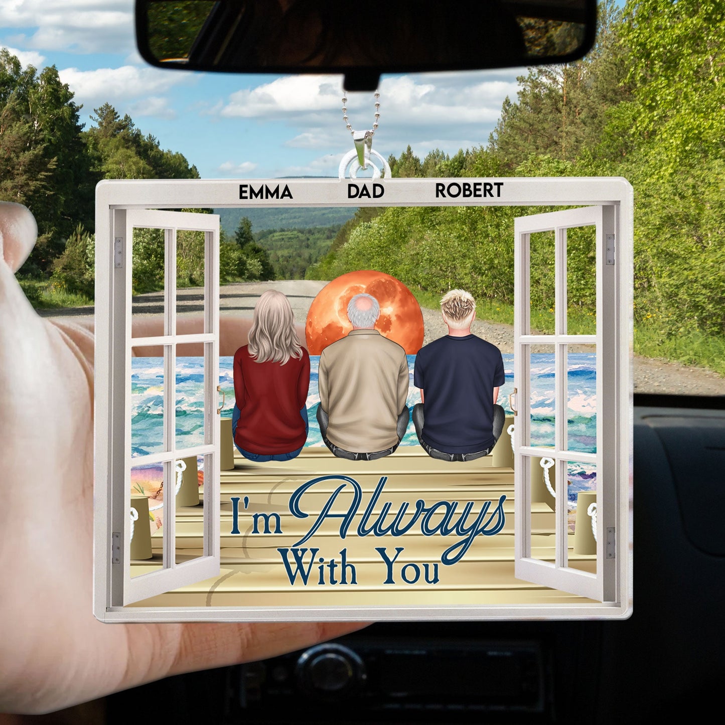 Memorial Ornament I'm Always With You - Personalized Car Ornament