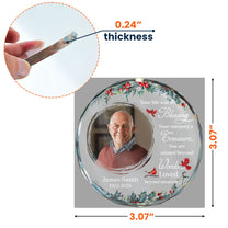 Memorial Ornament Your Life Was A Blessing - Personalized Glass Photo Ornament