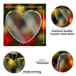 Memorial Pet For Loss Of Dogs, Cats - Personalized Heart Glass Photo Ornament