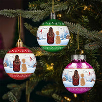 Memorial Pet Ornament, I Miss You - Personalized Ball Ornament