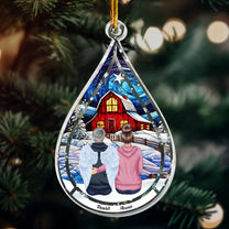 Memorial Teardrop Loss Of Loved One - Personalized Acrylic Ornament