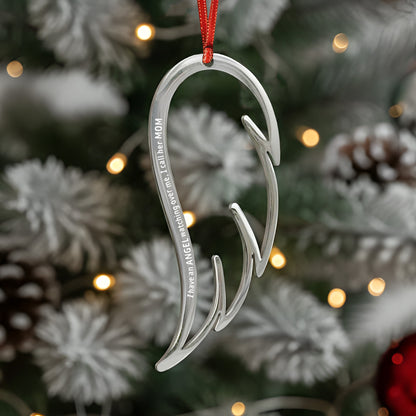 Memorial Wing Angel - Personalized Engraved Wing Ornament
