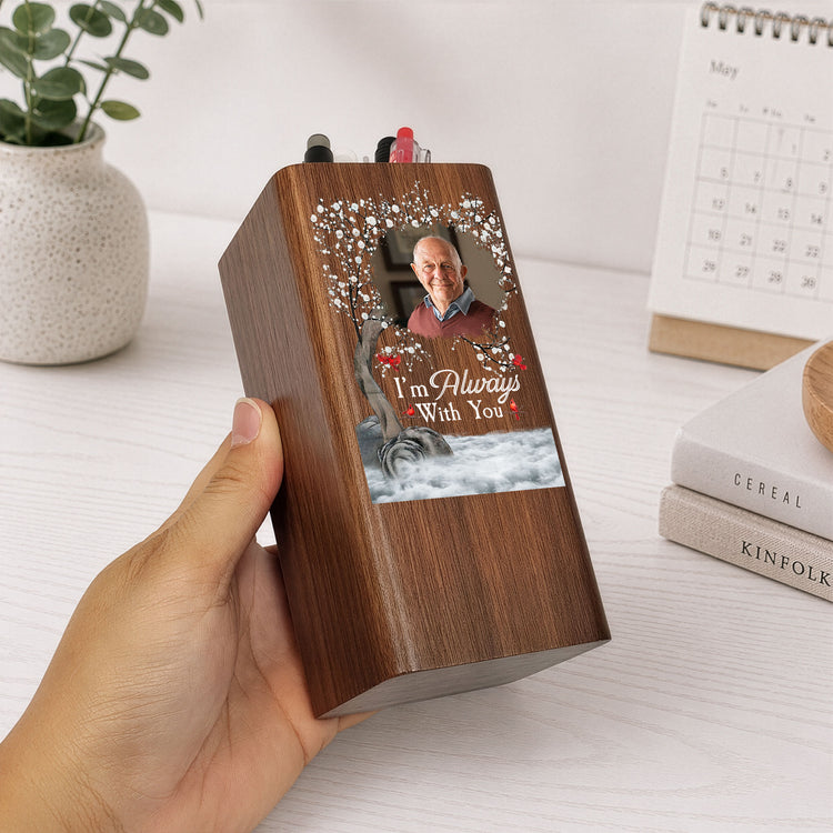 Memorial-Gift-Im-Always-With-You-Personalized-Pen-Holder-With-Clock-3