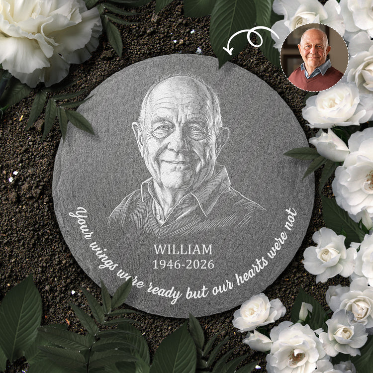 Memorial-Gifts-Custom-Photo-Sketch-Line-Art-Your-Wings-Were-Ready-Personalized-Stone-1