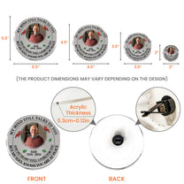 Memorial My Mind Still Talks To You - Personalized Photo Acrylic Car Vent Clip