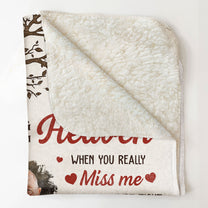 Memory Blanket A Hug From Heaven - Personalized Photo Blanket