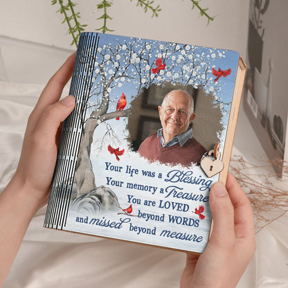 Memory Box That Memory Becomes A Treasure - Personalized Wooden Photo Book Box