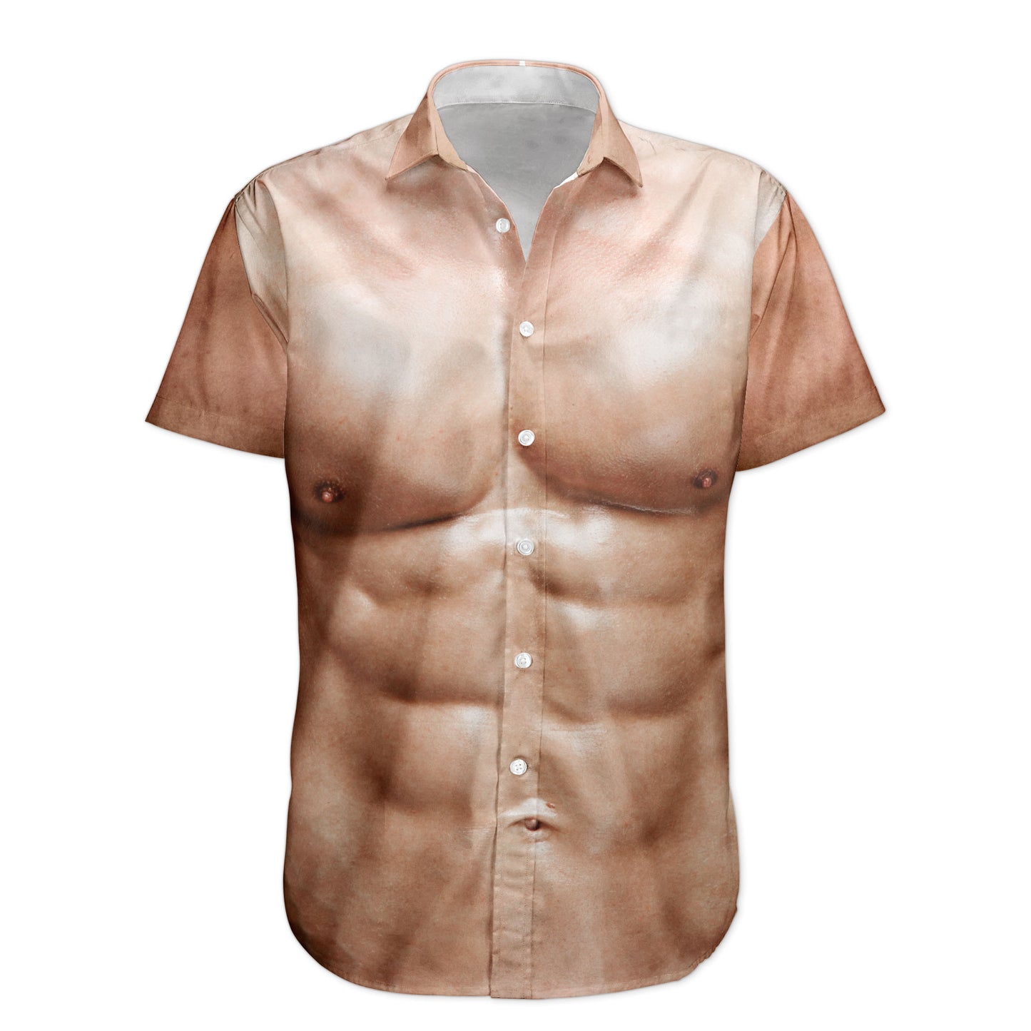Men's Muscle Six-Pack Abs Ugly Hawaiian Shirt - Personalized Hawaiian Shirt