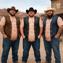 Men’s-Funny-3D-Cowboy,-Bachelor-Party-Costume,-Adult-Humor-Halloween-Cosplay-Personalized-Shirt-2