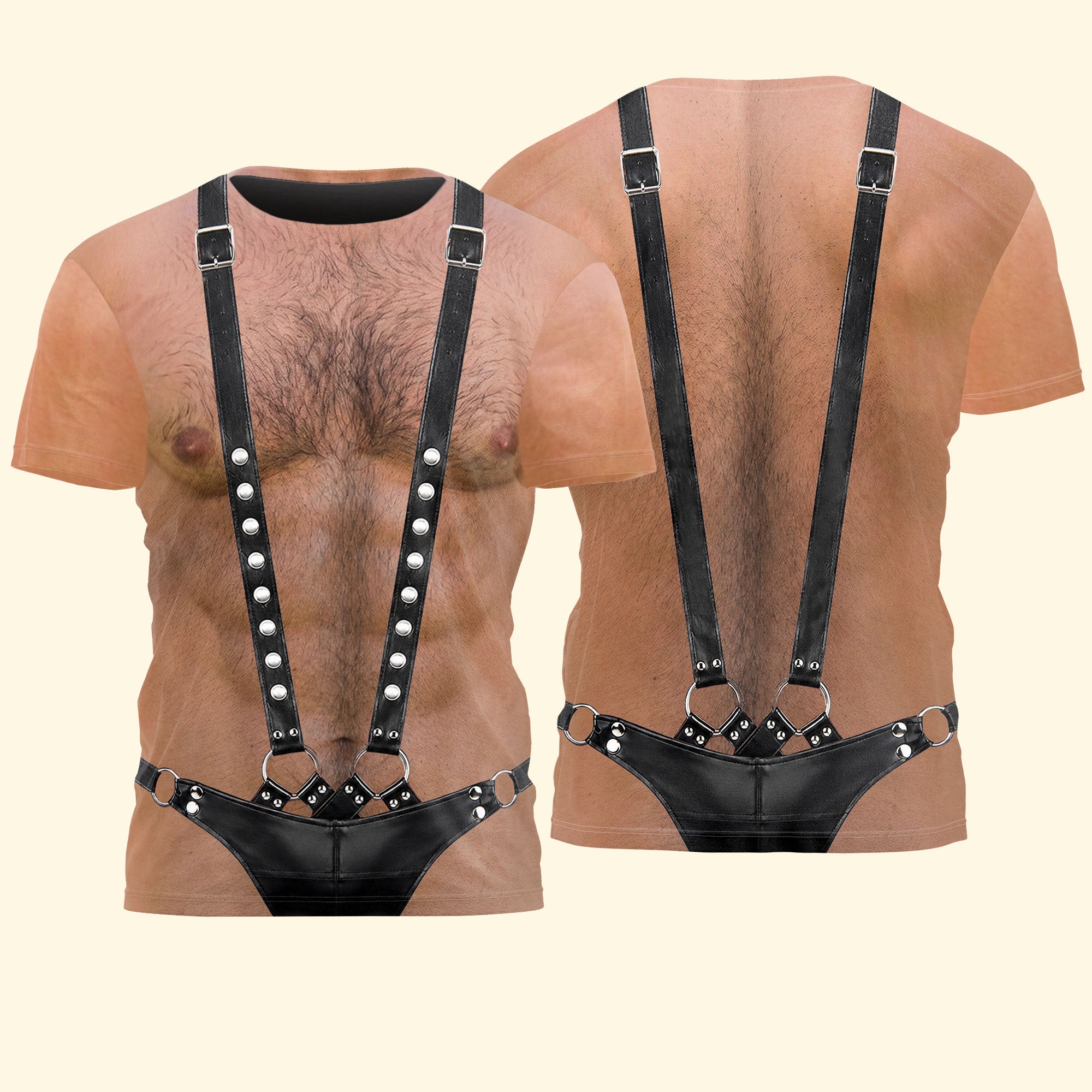 Men’s-Funny-3D-Hairy-Chest,-Bachelor-Party-Costume,-Adult-Humor-Halloween-Cosplay-Personalized-Shirt-4