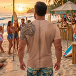 Men’s-Funny-3D-Muscular-Aloha,-Hawaiian-Tattoo-Body-Graphic-Tee,-Summer-Beach-Party,-Halloween-Costume-Personalized-Shirt