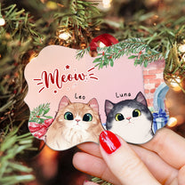 Meow - Personalized Aluminum Ornament