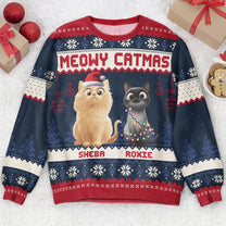 Meowy Catmas - 3D Style - Personalized Ugly Sweater