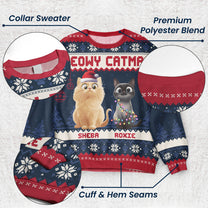 Meowy Catmas - 3D Style - Personalized Ugly Sweater