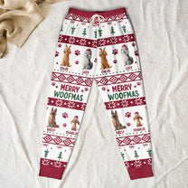 Meowy Catmas Christmas Pet Cat Dog Festive Ugly Patterns - Personalized Sweatpants