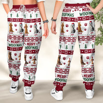 Meowy Catmas Christmas Pet Cat Dog Festive Ugly Patterns - Personalized Sweatpants