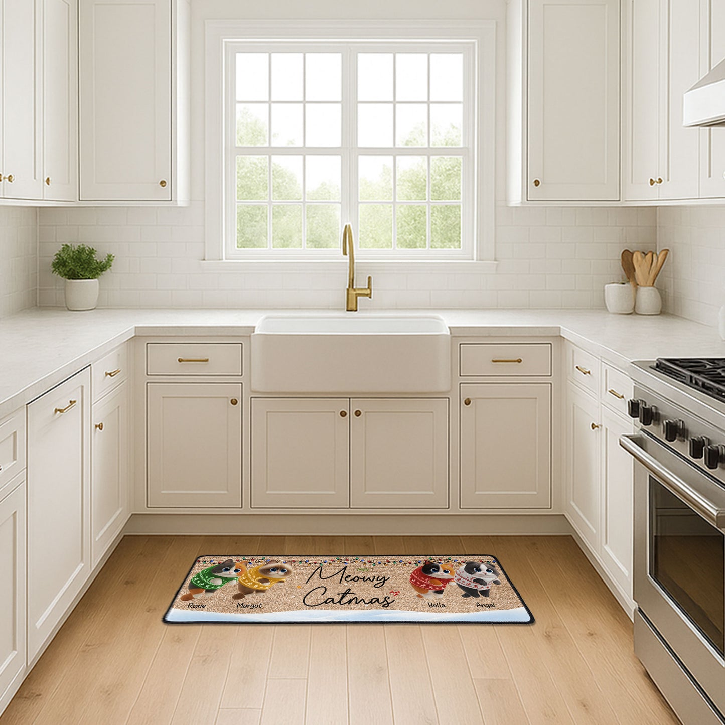 Meowy Catmas - Personalized Runner Rug