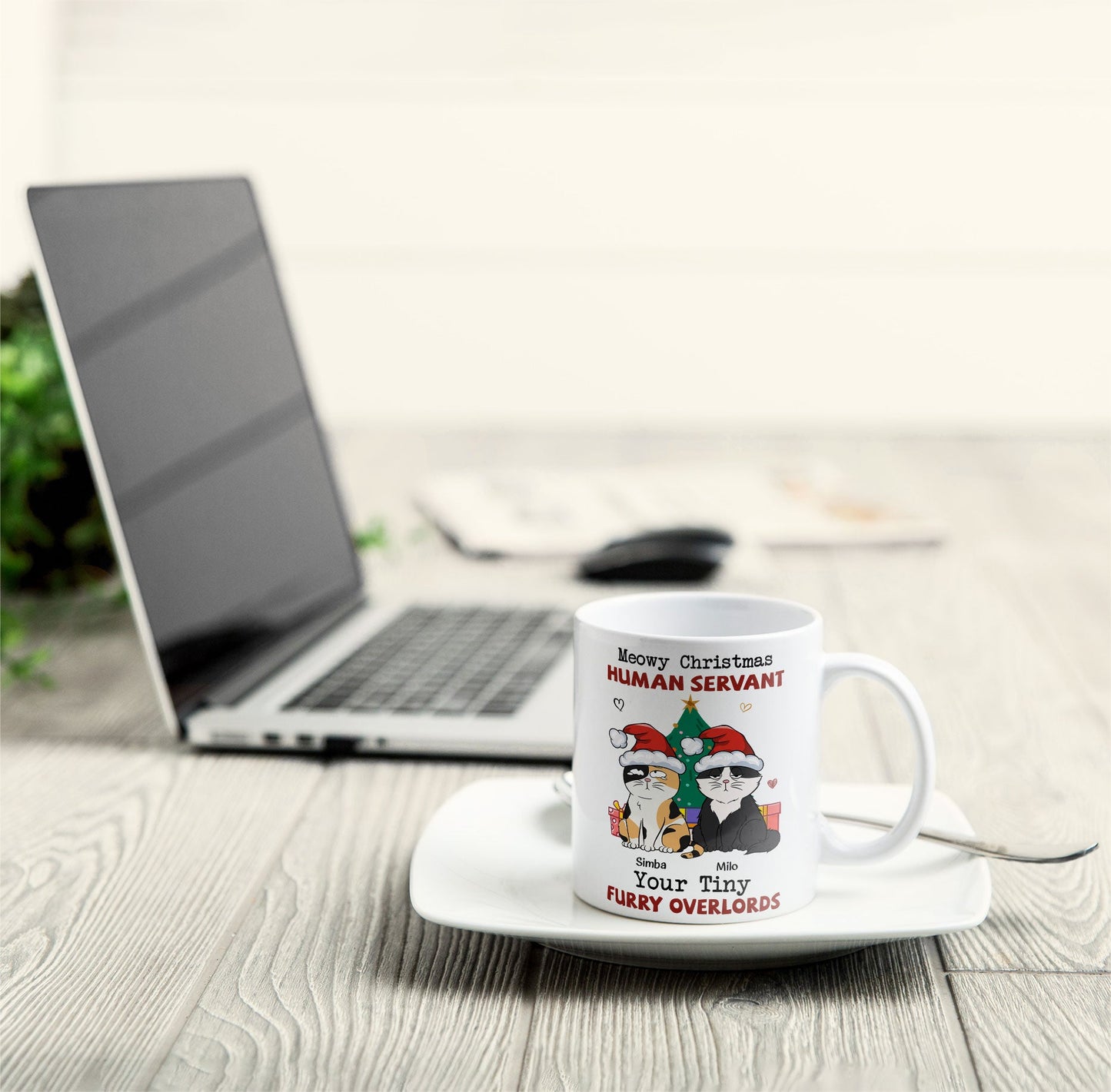 Meowy Christmas - Personalized Mug