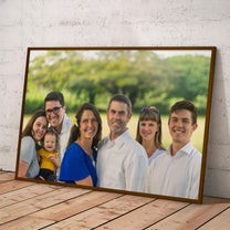 Merge Of Different Photos Family Together - Personalized Photo Poster