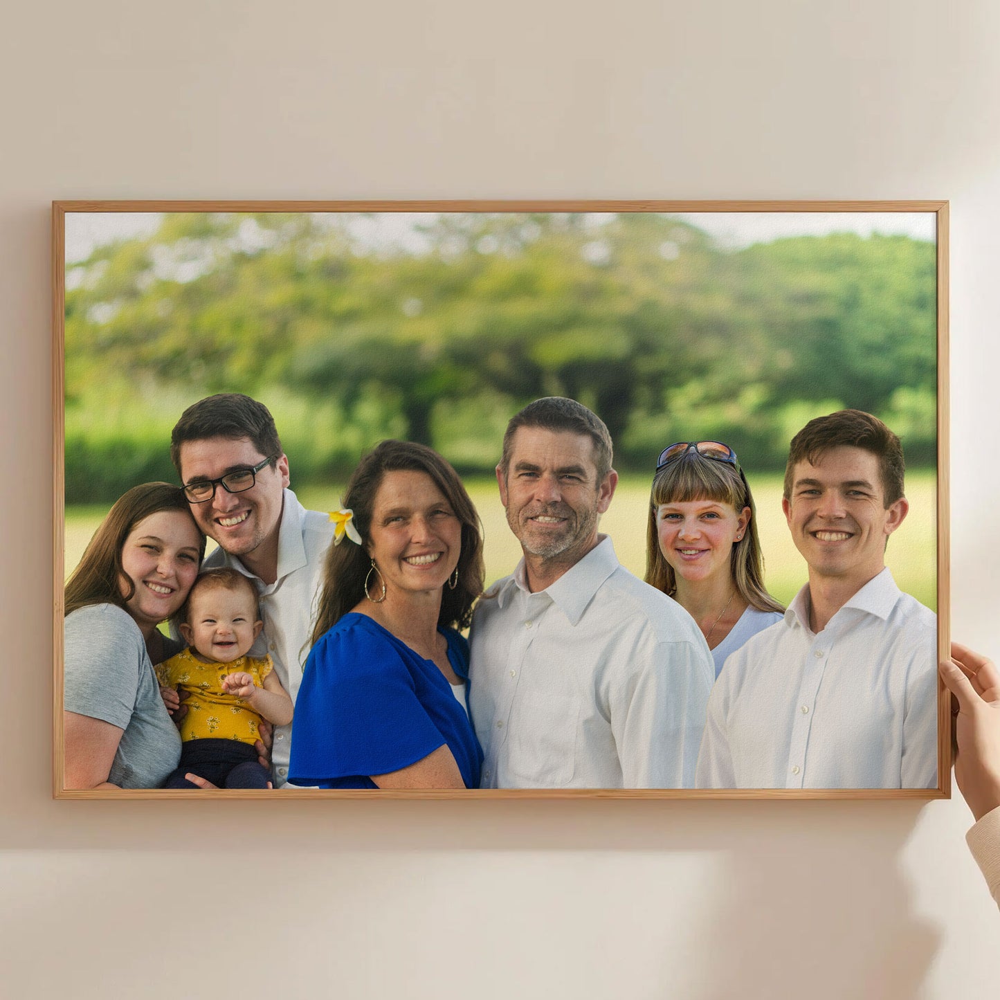 Merge Of Different Photos Family Together - Personalized Photo Poster