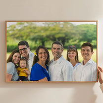 Merge Of Different Photos Family Together - Personalized Photo Poster
