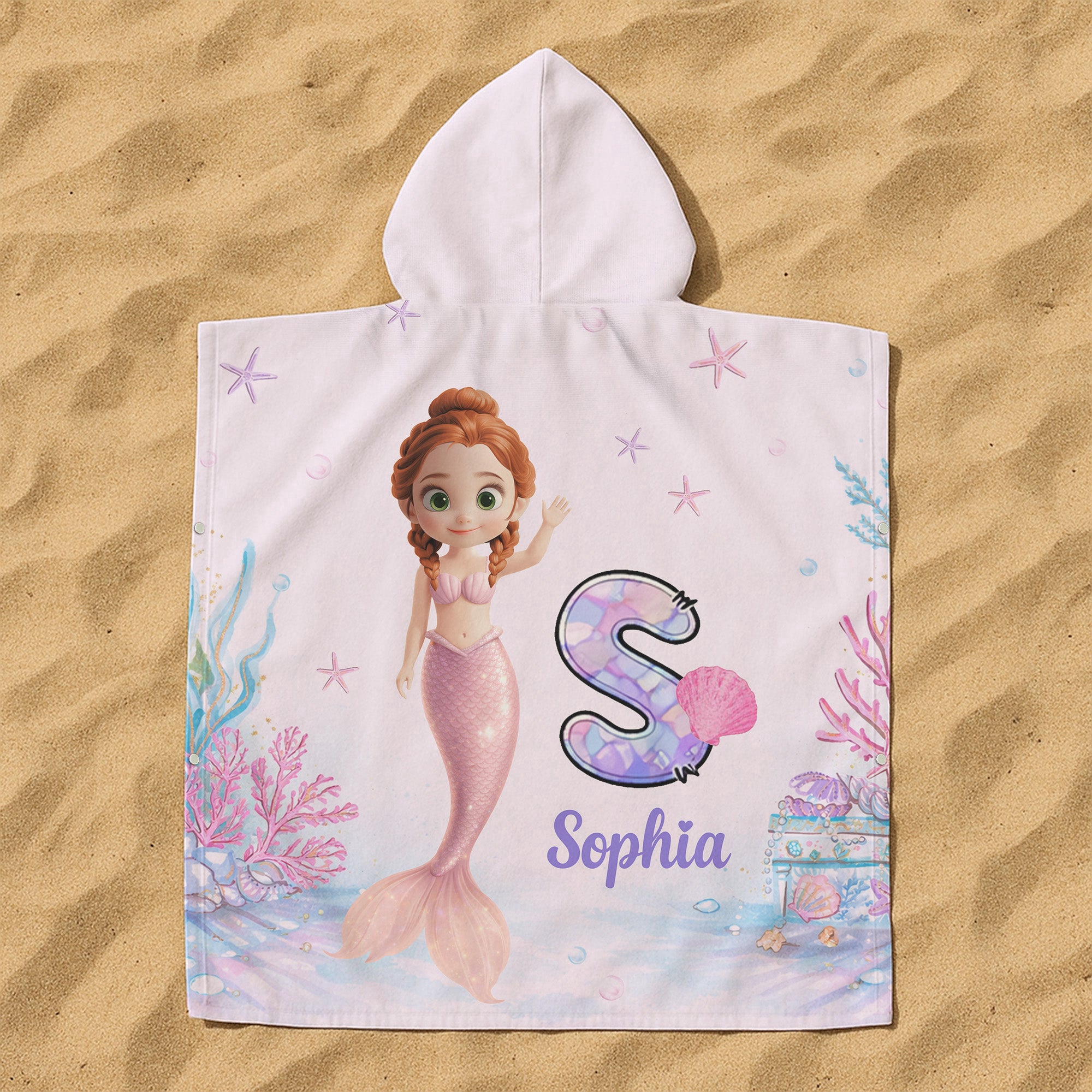 Mermaid_Initial_Personalized_Kids_Hooded_Towel_4