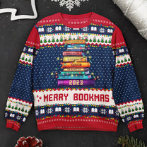 Merry Bookmas - Personalized Ugly Sweater