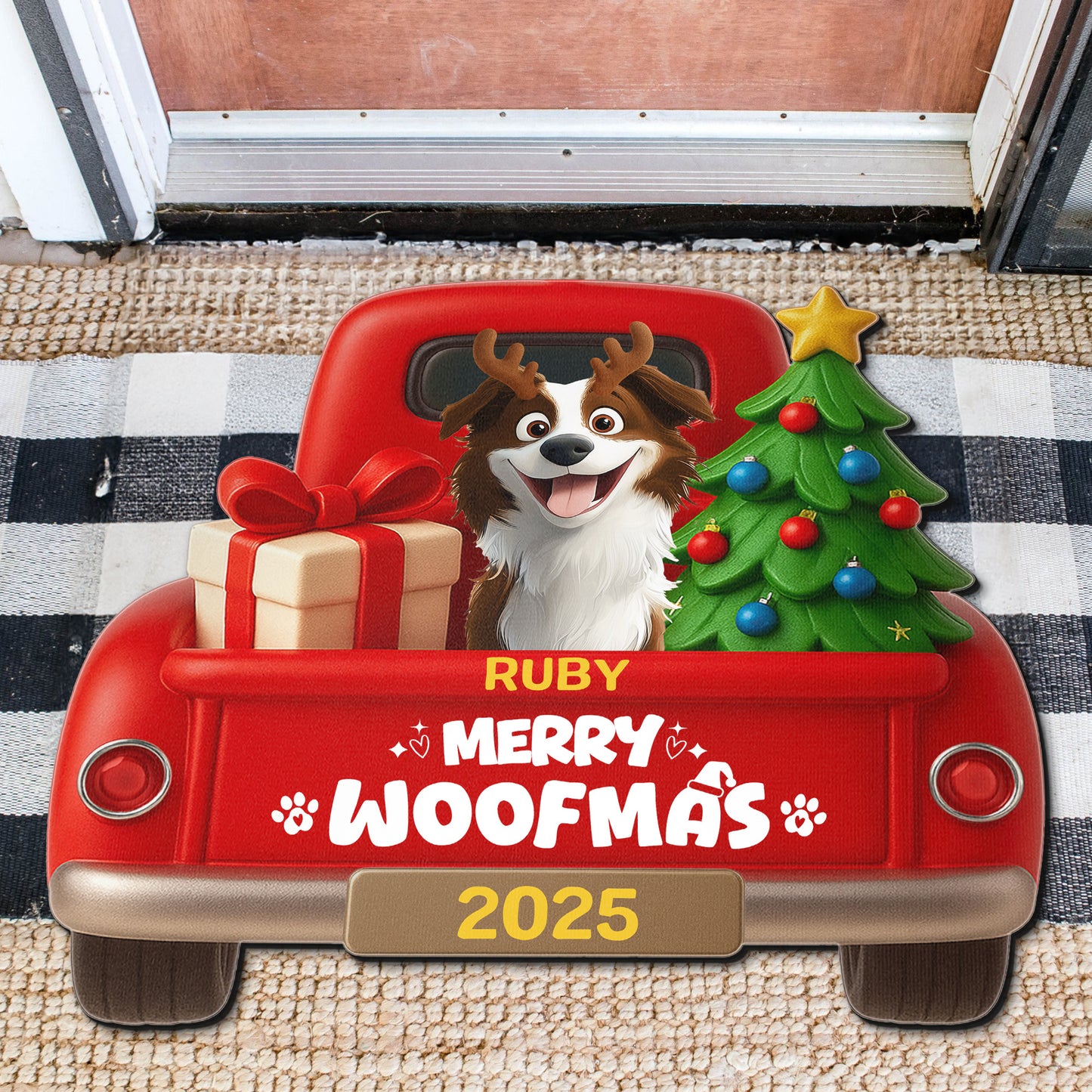 Merry Christmas Pet Lovers - Personalized Doormat