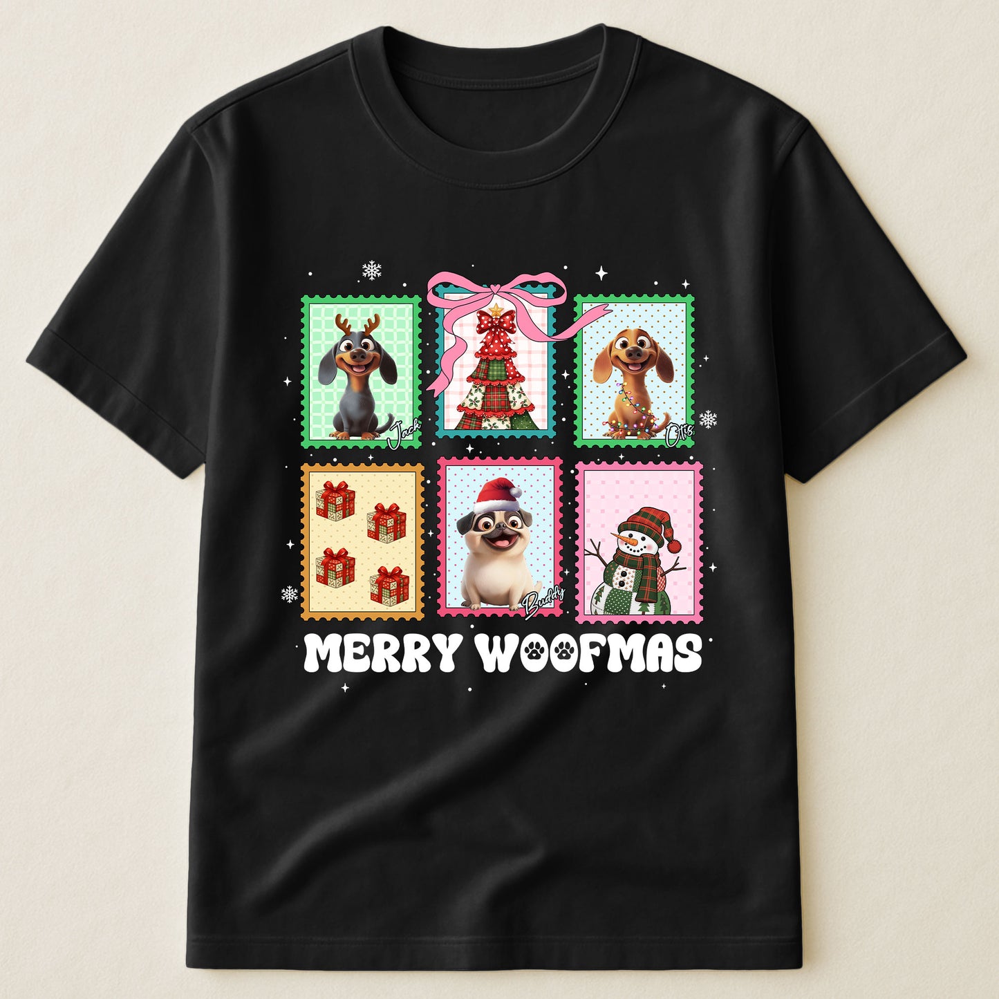 Merry Christmas Pet Lovers Stamp - Personalized Shirt