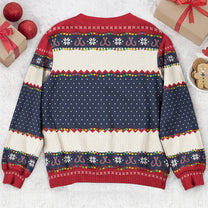 Merry Fishmas Gift For Fishing Lovers - Personalized Photo Ugly Sweater