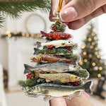 Merry Fishmas Tree 2D Flat - Acrylic Ornament