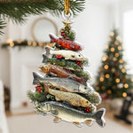 Merry Fishmas Tree 2D Flat - Acrylic Ornament