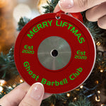 [Only available in the U.S] Merry Liftmas - Personalized Aluminum Ornament