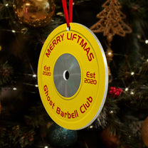 [Only available in the U.S] Merry Liftmas - Personalized Aluminum Ornament