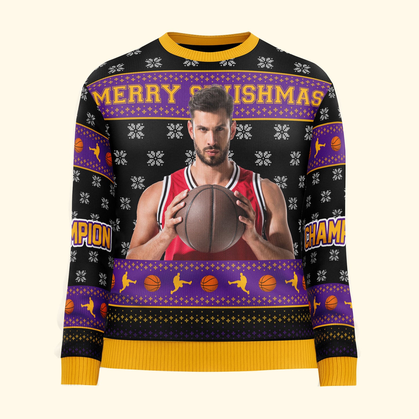 Merry Swishmas - Personalized Photo Ugly Sweater