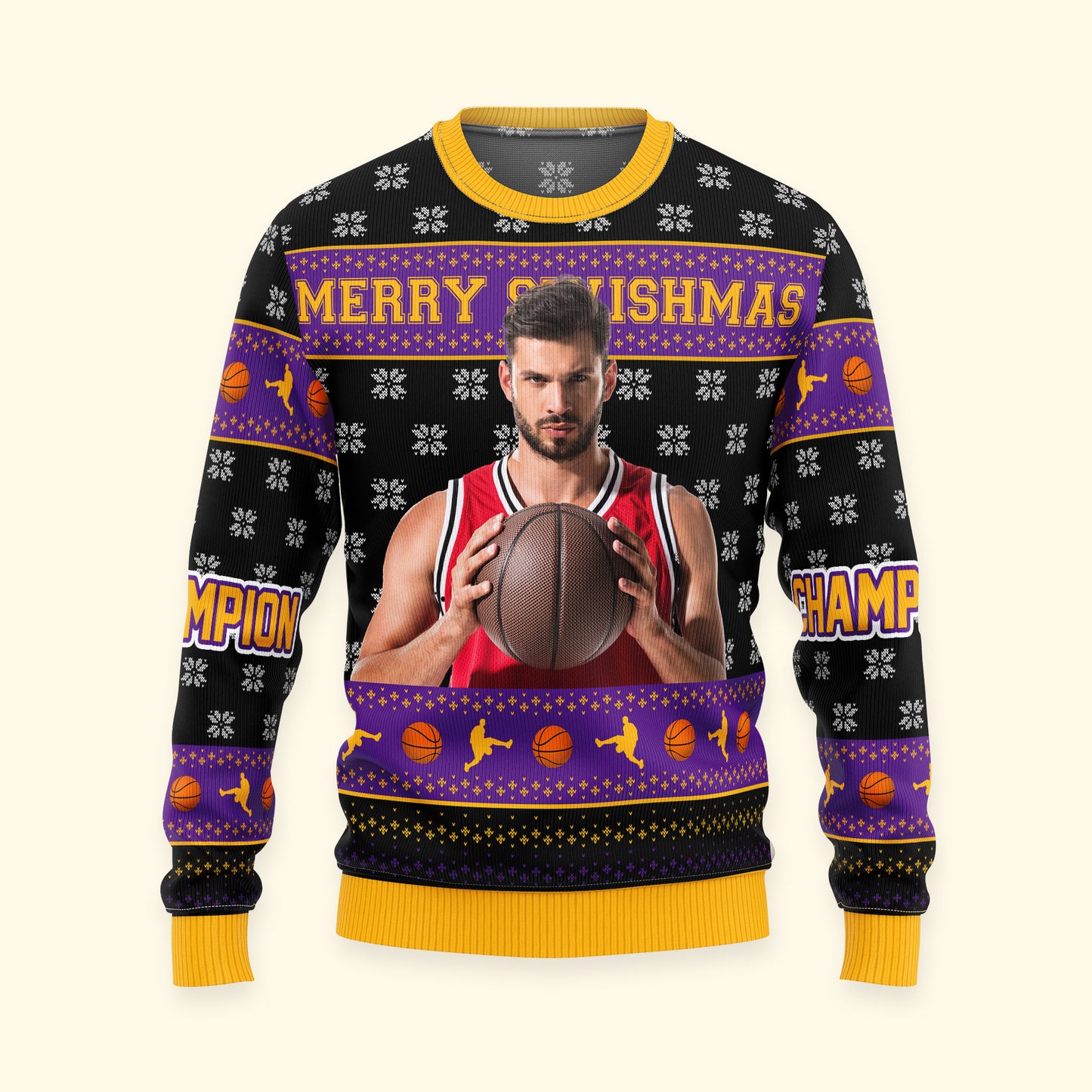 Merry Swishmas - Personalized Photo Ugly Sweater