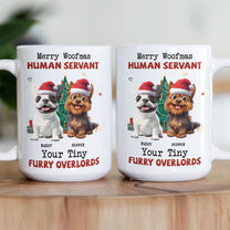 Merry Woofmas Human Servant - Personalized Mug
