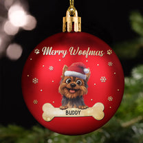 Merry Woofmas - Personalized Ball Ornament