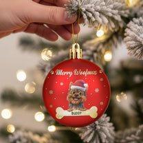Merry Woofmas - Personalized Ball Ornament